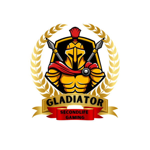 Logo de l’équipe esport Gladiator : gladiateur casqué, couronne de lauriers
