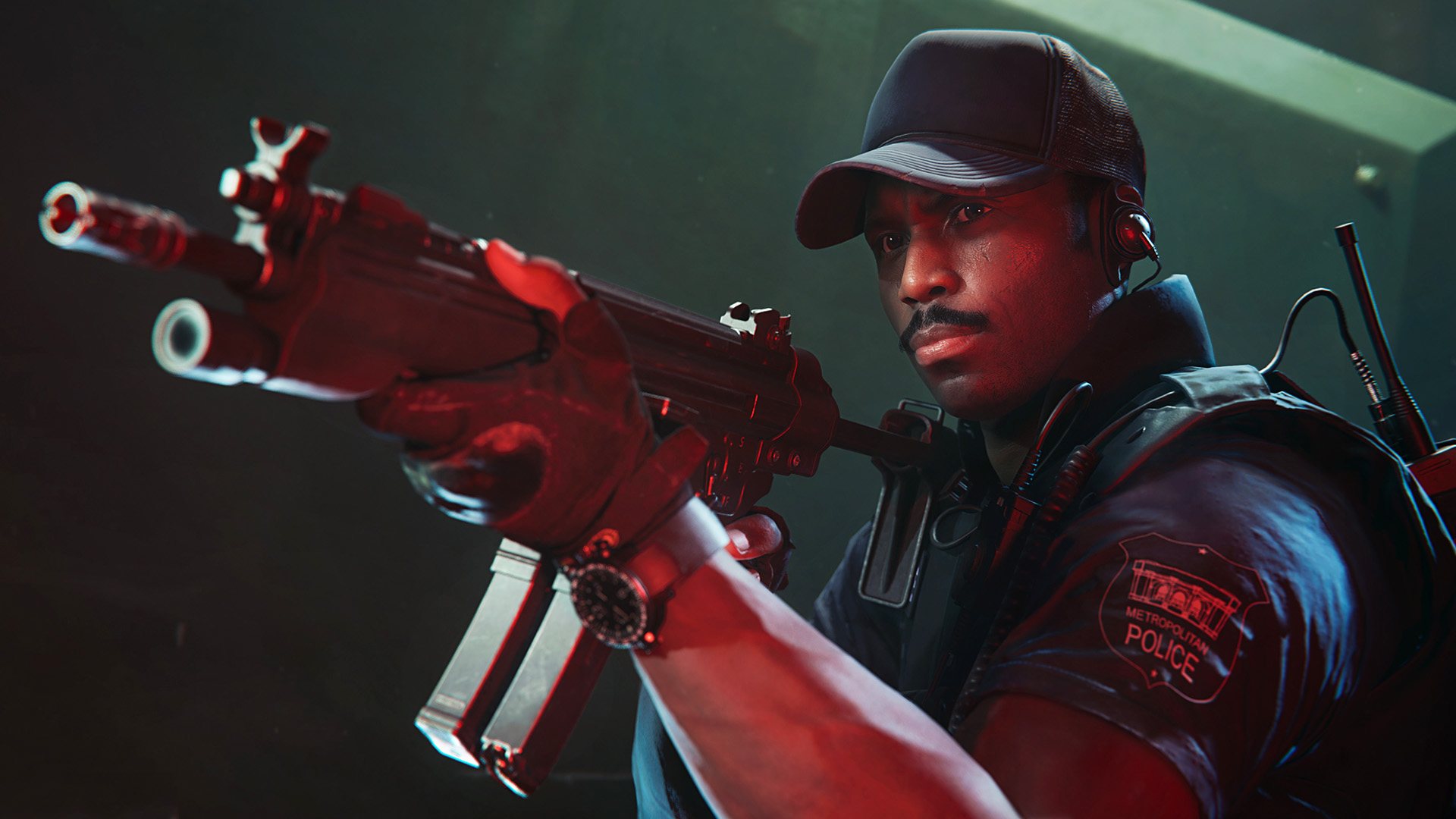 Soldat en casquette armé d’un fusil, visuel de Call of Duty
