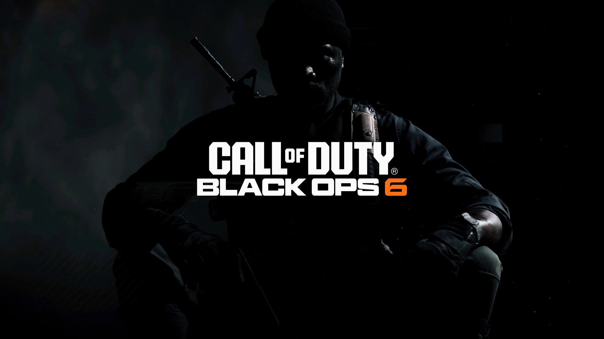 Soldat dans l’ombre et logo Call of Duty: Black Ops 6