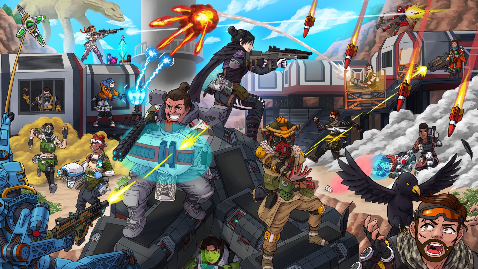 Grande scène de bataille d’Apex Legends